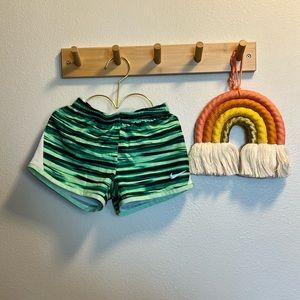 Green Nike DriFit Shorts